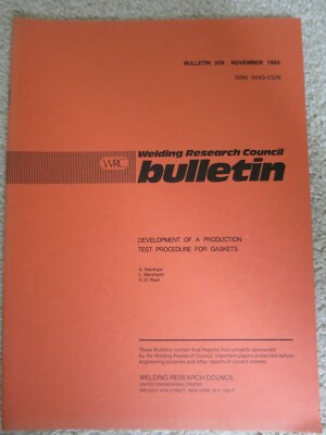 Welding Research Council Bulletin WRC 309