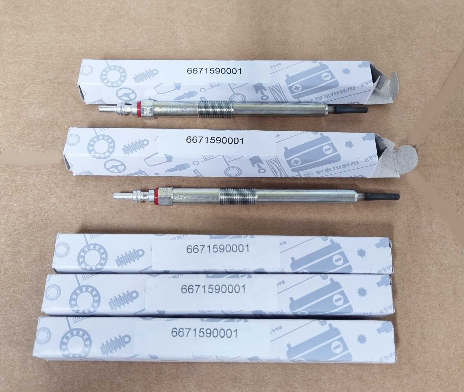 Ssangyong Genuine Glow Plugs:5pcs for REXTON D27DT POWER UP #6671590001