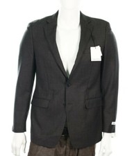Calvin Klein Extreme Slim Fit Grey/Brown Men's Blazer Jacket sz 40R 425
