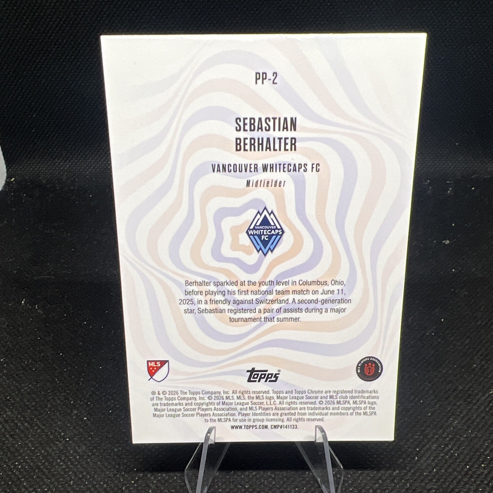 Red Insett Topps 2026 Chrome Patriotic Passion Insert #PP-2 Sebastian Berhalter ...