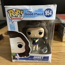 Funko Pop! The Good Place - Janet #954 Box In Horrible Condition But Clean Funko