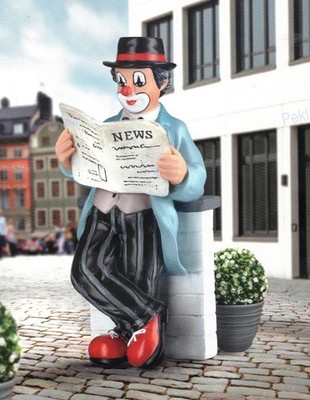 Gilde Clown ''Pressefreund'' Jahresfigur 2026 Handbemalte Sammlerfigur 10302