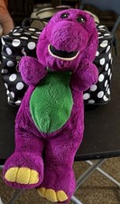 True 90s Vintage Original Barney Stuffed Plush Lyons Grp Backyard Gang Dakin EUC