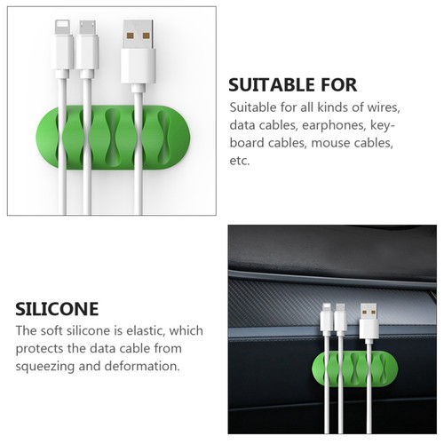 4 PCS Wire Fixer Office Miss Cord Organiser Cable Desk Desktop Management Clips - 第 10/12 張圖片