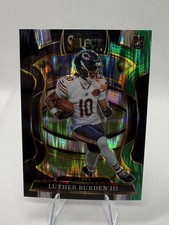 2025 Panini Select - Concourse Luther Burden #72 Black & Green Shock Prizm (RC)