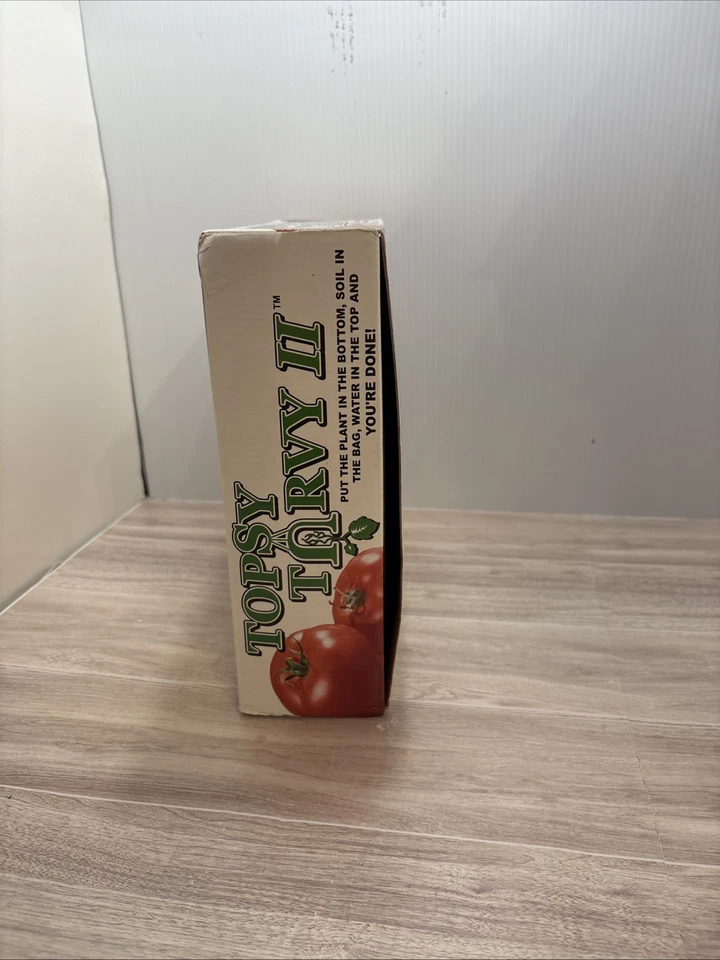 Maceta de tomate invertida Topsy Turvy caja abierta patentada por nosotros Foto 2 de 4
