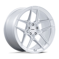 19x9.5 TSW TW008 Slipstream Glossy Silver W/ Machined Face Wheel 5x4.5 (25mm)