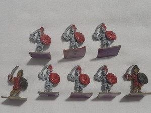 Metal Miniature Figures RPG Wargames D&D Dwarf Knights Shield Sword #17