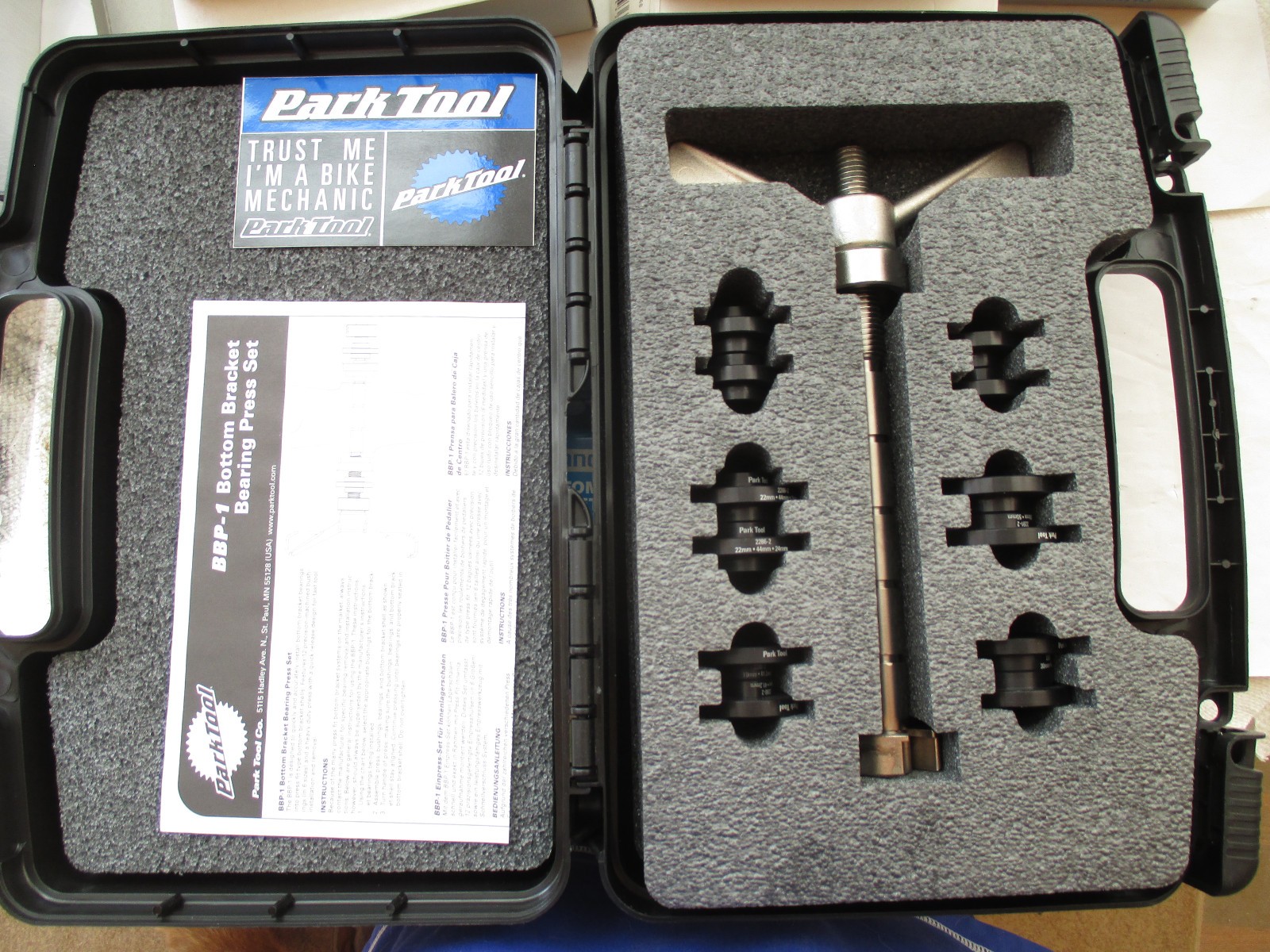 Park Tool Bottom Bracket Bearing Press Tool BBP-1, in case.  @**BARELY USED!**@