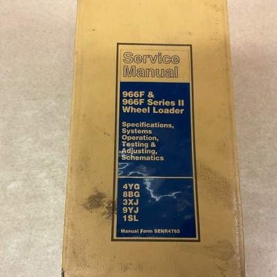 CAT Caterpillar 966F & II SERVICE REPAIR MANUAL WHEEL LOADER 4YG 8BG 3XJ 9YJ 1SL