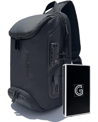 GINJKGO Sling Bag for Men with TSA Lock - Birthday Gifts for Him Business Tra...