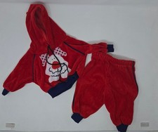 Vintage Toddle Time 6 Month Fleece Sweatsuit Hoodie Pants Dog 1970s Very Good