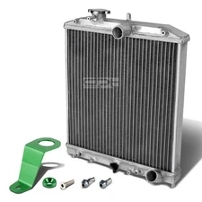 FOR CIVIC EG/EH AUTO TWO ROW/CORE FULL ALUMINUM RACING RADIATOR+GREEN BRACKET