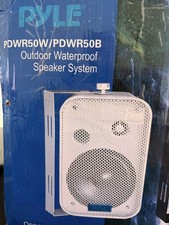Pyle Wired 6.5" Indoor/Outdoor Waterproof Speakers Pair - White PDWR50W