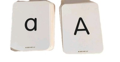Upper & Lowercase Alphabet Flash Cards Learning Reading Phonics Set