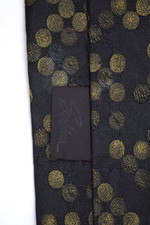 Neck Tie VTG Windshield Rain 60s 80s Faint Bronze Paint Spots Print 56" x 2.5"