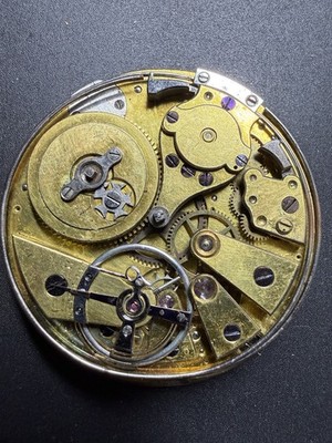 Antike hochwertige Viertelrepetition Zylinder Uhrwerk Ersatz Reparatur
