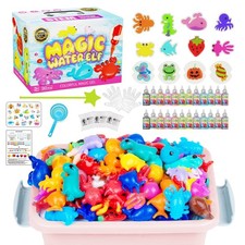 Magic Water Toy Elf Kit, Water Fairy Water Gel Kit with 12 Magic Gels, 12 Shape