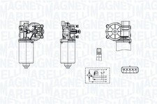 MAGNETI MARELLI Wischermotor 064376400010 für KIA