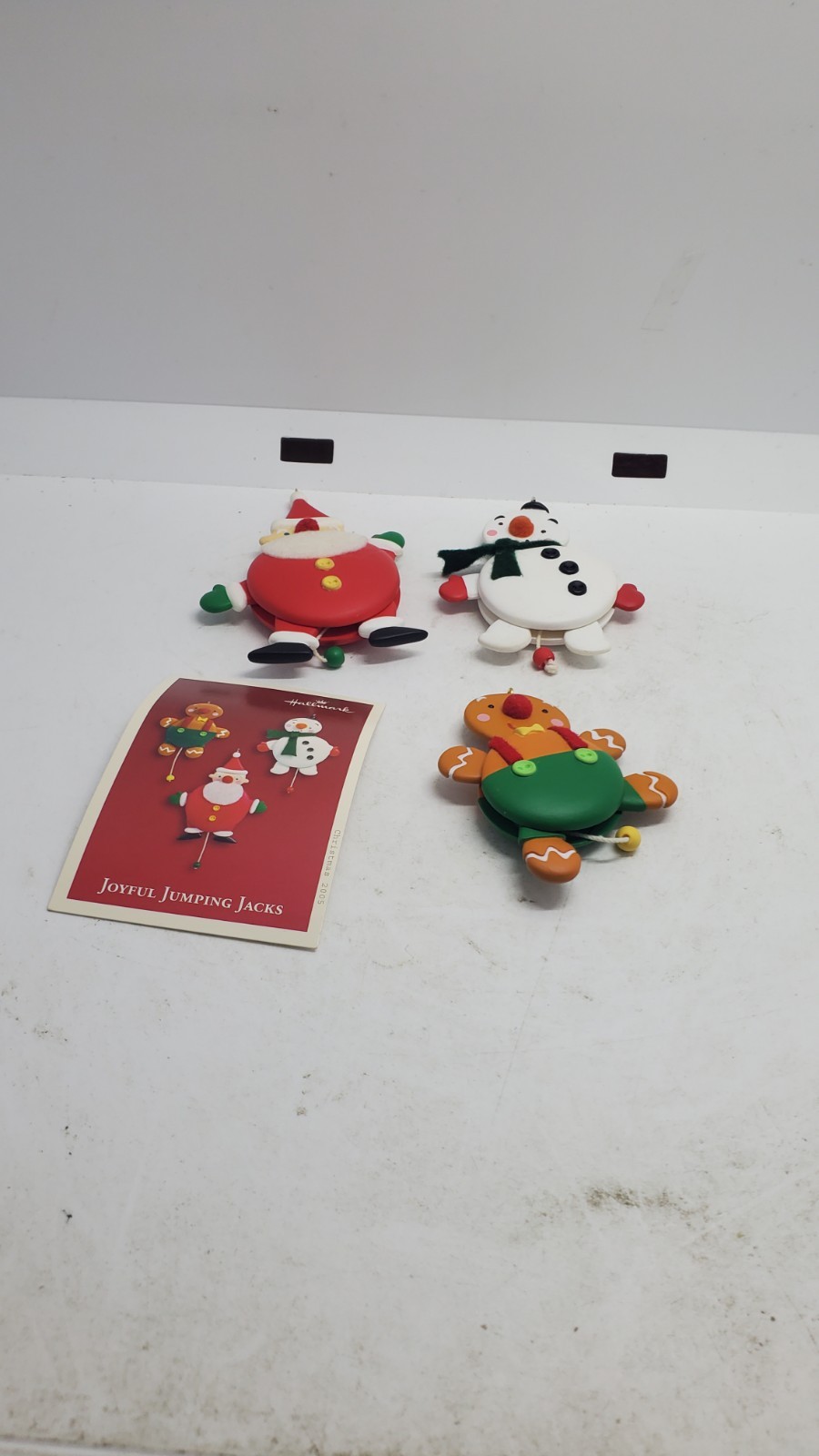 Hallmark Keepsake 2005 Joyful Jumping Jacks Set of 3 Christmas Ornaments 