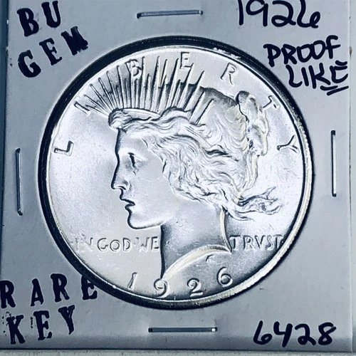 1926 P BU GEM PEACE SILVER DOLLAR UNC MS+++ U.S. MINT RARE COIN 6428