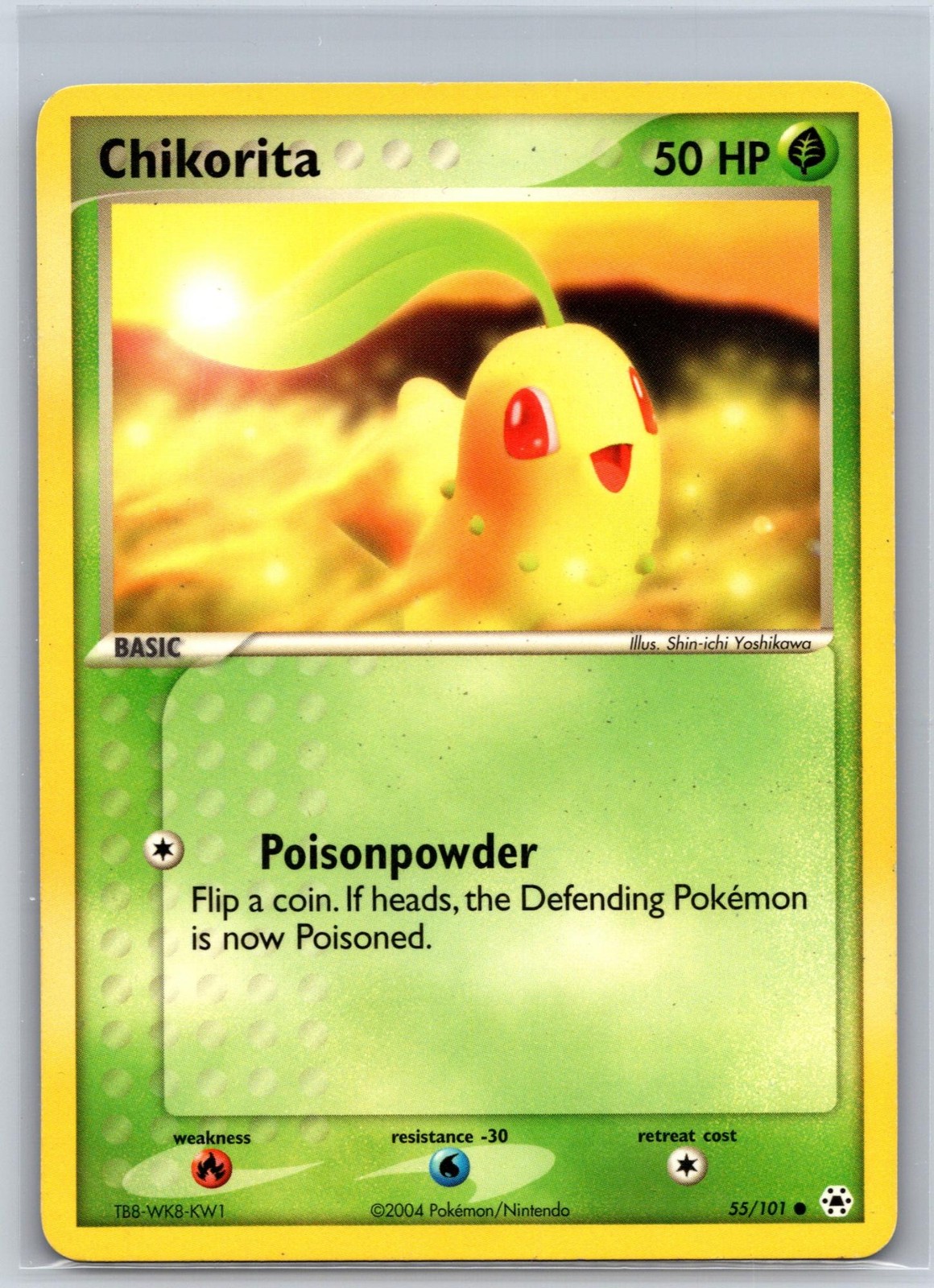 Chikorita 55/101 Common Hidden Legends Pokemon NM/M