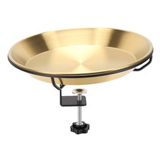 Outside Birdbaths Bowl Metal Detachable Bird Water Spa Bowl For Outdoor Garden