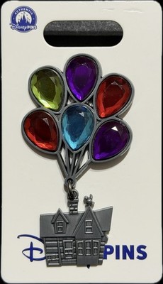 2026 Disney Parks Pixar Up Gem Balloon House Dangle Open Edition OE Pin