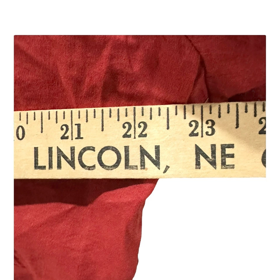 Eileen Fisher Women's XL Linen Viscose Red Stretch Zip Up Jacket V-Neck - Image 4 of 4