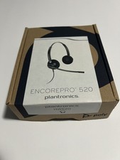 Plantronics EncorePro HW520 Black Headset with Adapter Cable NEW