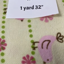 Birdie Baby Birds, Springs Creative Products, 1 yard of fabric, yellow,pink bird