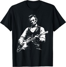 President Abraham Lincoln Playing Guitar Abe Lincoln Design T-Shirt
