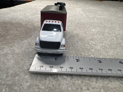 Original Ertl Tyler Transport Grain Truck Diecast Toy White Red With Cover - Picture 2 of 5