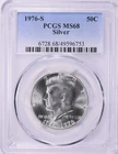 1976-S Kennedy Half Dollar "SILVER" PCGS MS68 "SUPER GEM" MB 5520