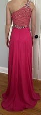 Terani Couture NWT Hot Pink Embellished Flowy Formal Gown/Pageant Dress Sz 4