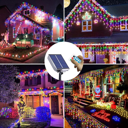 Verbesserte Solar Weihnachtsbeleuchtung, 304 LED Außen Weihnachtsdekoration 8 Modi... - Bild 5 von 7