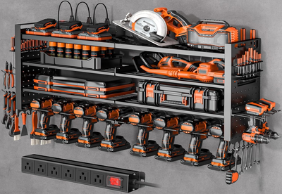 #ad Large Power Tool Organizer Wall MountHeavy Duty Power Tool Organizer with Charg $88.99