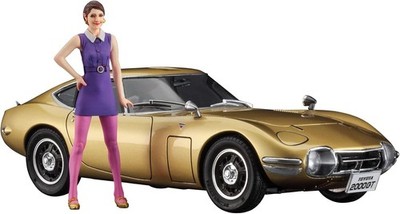 Hasegawa 1/24 Toyota 2000GT Gold w/60's Girls Figure (Resin) Plastic model SP533