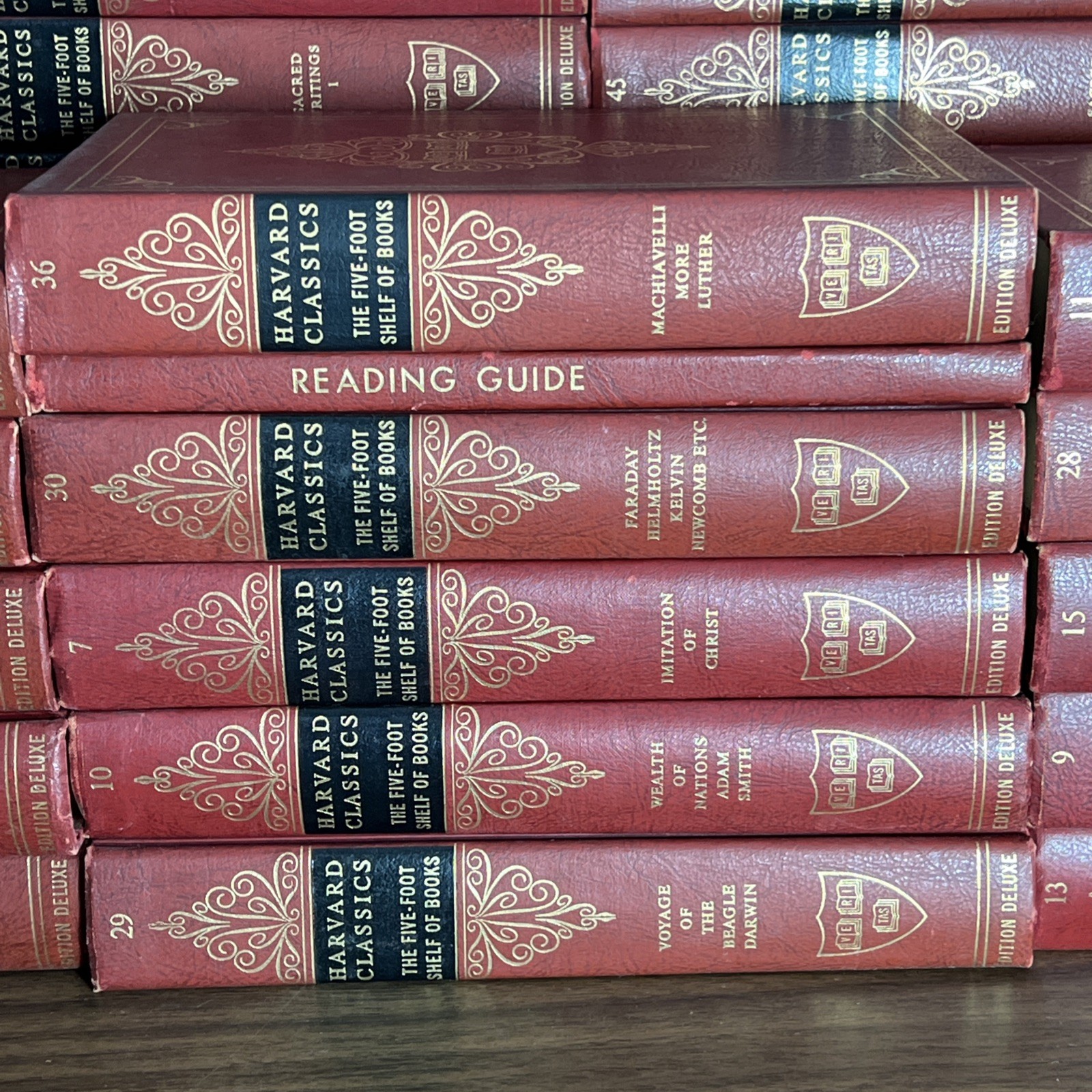 Harvard Classics Complete Set of 52 Five Foot Shelf of Books 1961 Deluxe Edition