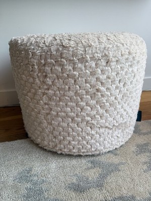 Lovesac Squattoman Insert and Cover | Macadamia Scalloped Phur