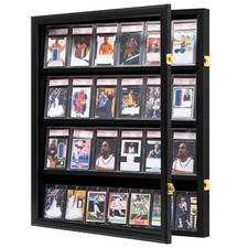 Graded Card Display Case, 24-card Trading Card Display Frame, 1p | Wall Mount