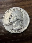 1952-S WASHINGTON QUARTER Fine DATE Actual Coin NICE Details Fine Addition