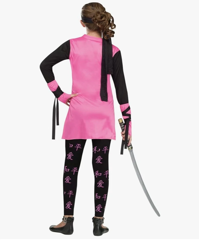 NUEVO Divertido Disfraz Mundo Dragón Ninja Niña Mediano 8-10 Niño Halloween Foto 2 de 4