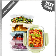 5 Pack 25oz Borosilicate Glass Meal Prep Containers With Air Vent Lids Microwave 5 Pack 25oz Borosilicate Glass Meal Prep Containers With Air Vent Lids Microwave