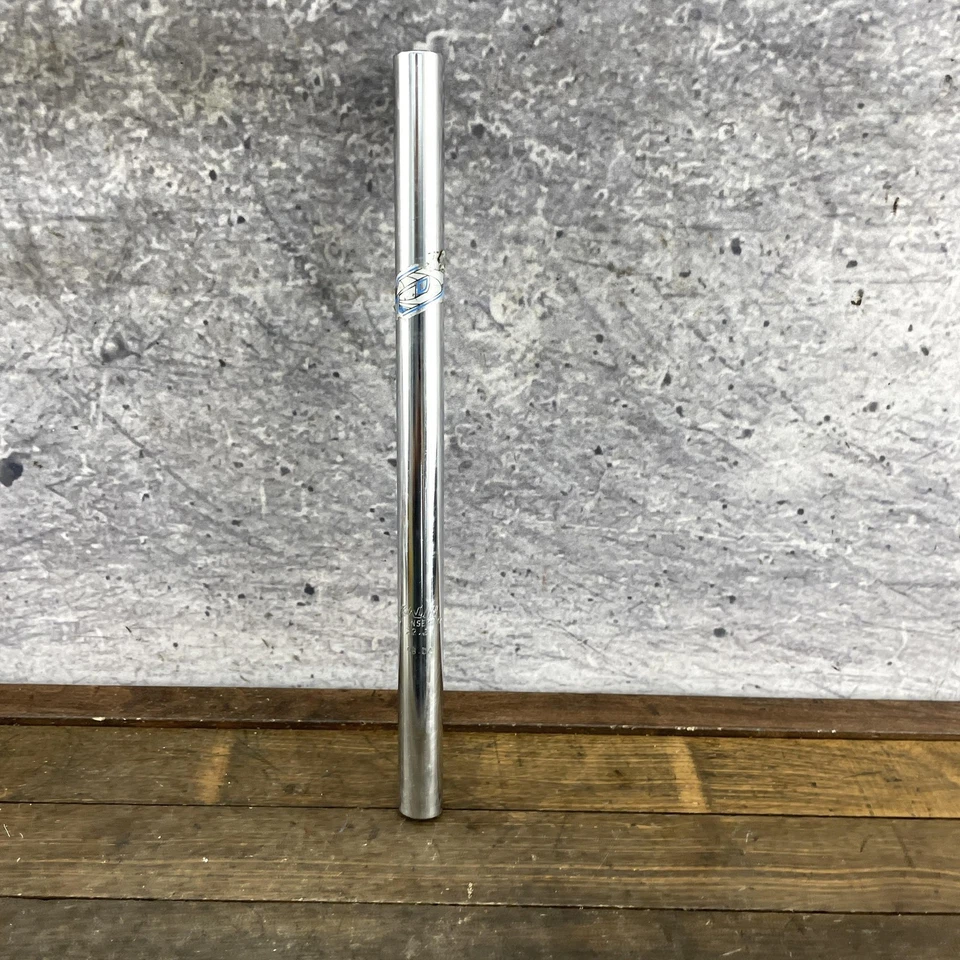 Tija de sillín vintage DYNO BMX 22,2 mm cromada tubo plateado vieja escuela 98,04 Foto 3 de 4