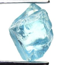 TOP IF FLAWLESS 2.95ct  BLUE ZIRCON ROUGH 100%NATURAL FACET NR!