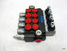 NO HANDLES 4 Spool Hydraulic Valve 21GPM 3600PSI Directional Control Valve