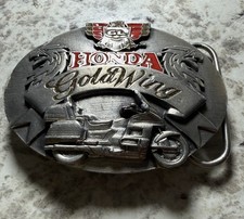 VINTAGE HONDA GOLDWING MOTORCYCLE belt buckle WESTERN US Made