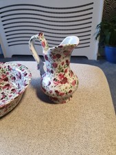 Vintage Pitcher Jug and Wash Bowl Set
