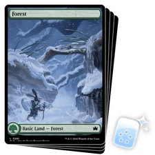 FOREST (281) (FULL ART) X4 Bloomburrow BLB Magic MTG MINT CARD